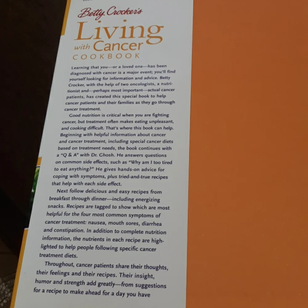 Betty Crocker's Living with Cancer Cook Book - Picture 2 of 10